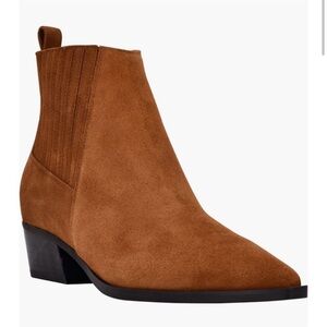 NWOT Marc Fisher LTD Yarita Pointed Toe Bootie in Dark Natural